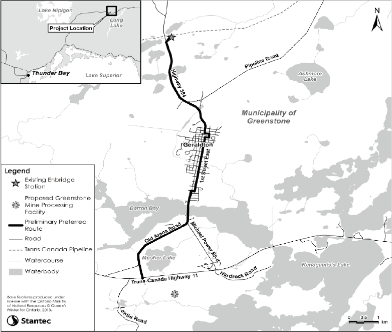 Greenstone project map