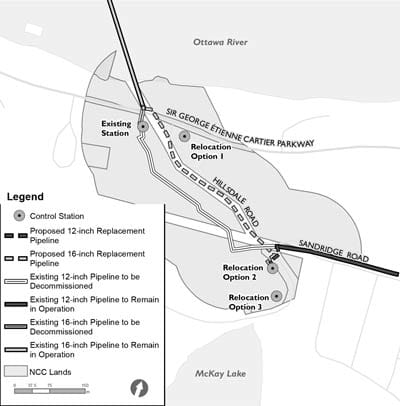 Rockcliffe Control Station Relocation Project Map