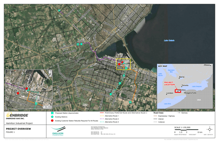 Hamilton Reinforcement Project map