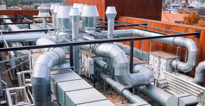 Rooftop industrial AC unit
