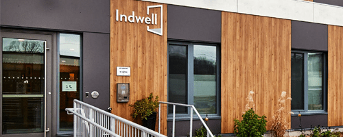 Indwell Dogwood Suites front door and building