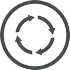 Arrows pointing in a circular direction