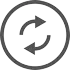 Arrows going in a circle icon