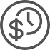 Dollar with clock