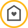 House and heart icon