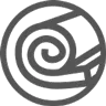 A black and white circle featuring a wall insulation bundle.
