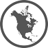 North American map icon