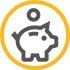 Piggy bank icon