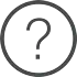 A monochrome depiction of a question mark in a grey circle.
