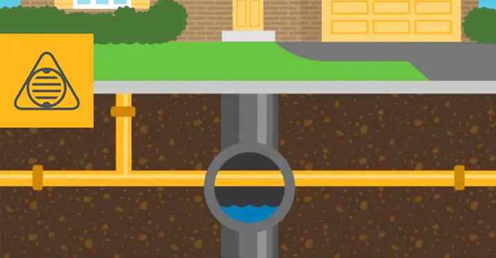Illustration of cross bore