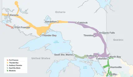 Enbridge Gas North East and North West distribution service area thumbnail