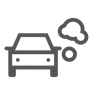 Car emissions icon