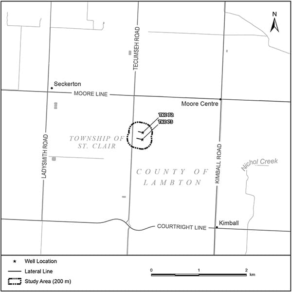 Map for 2027 Kimball Well Drilling Project
