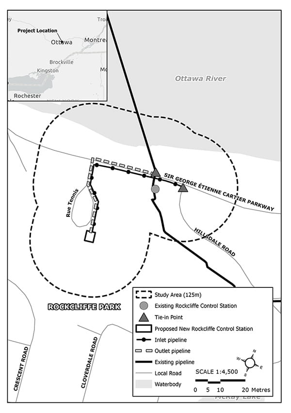 Rockcliffe Control Station Relocation Project Map