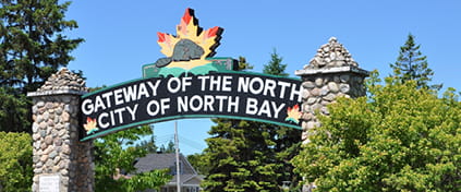 North Bay - Gateway of the North sign