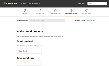 Submit rental properties via My Account