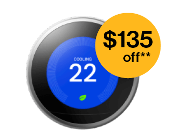 Google Nest Learning Thermostat Spring Promo of $135 off**